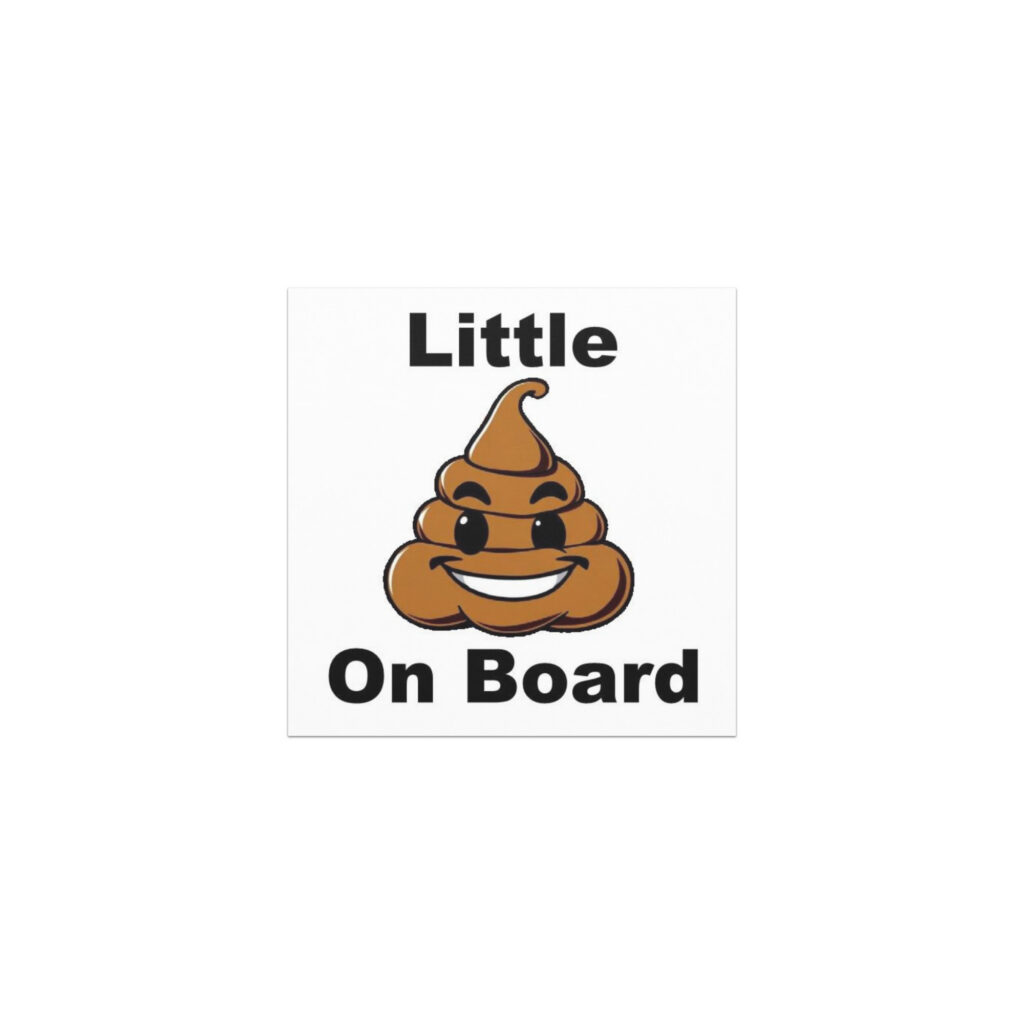 Car Magnet: Little 💩 On Board