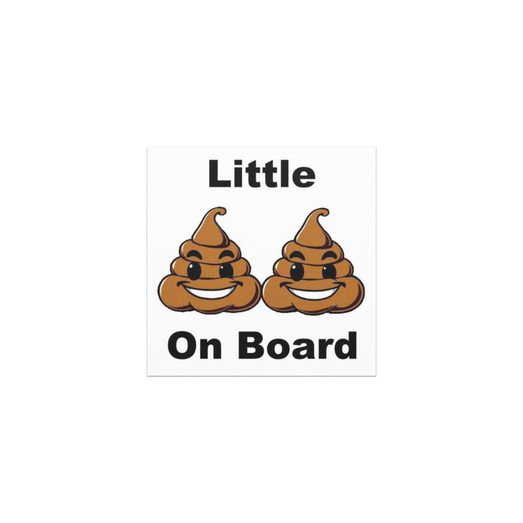 Car Magnet: Little 💩💩 On Board